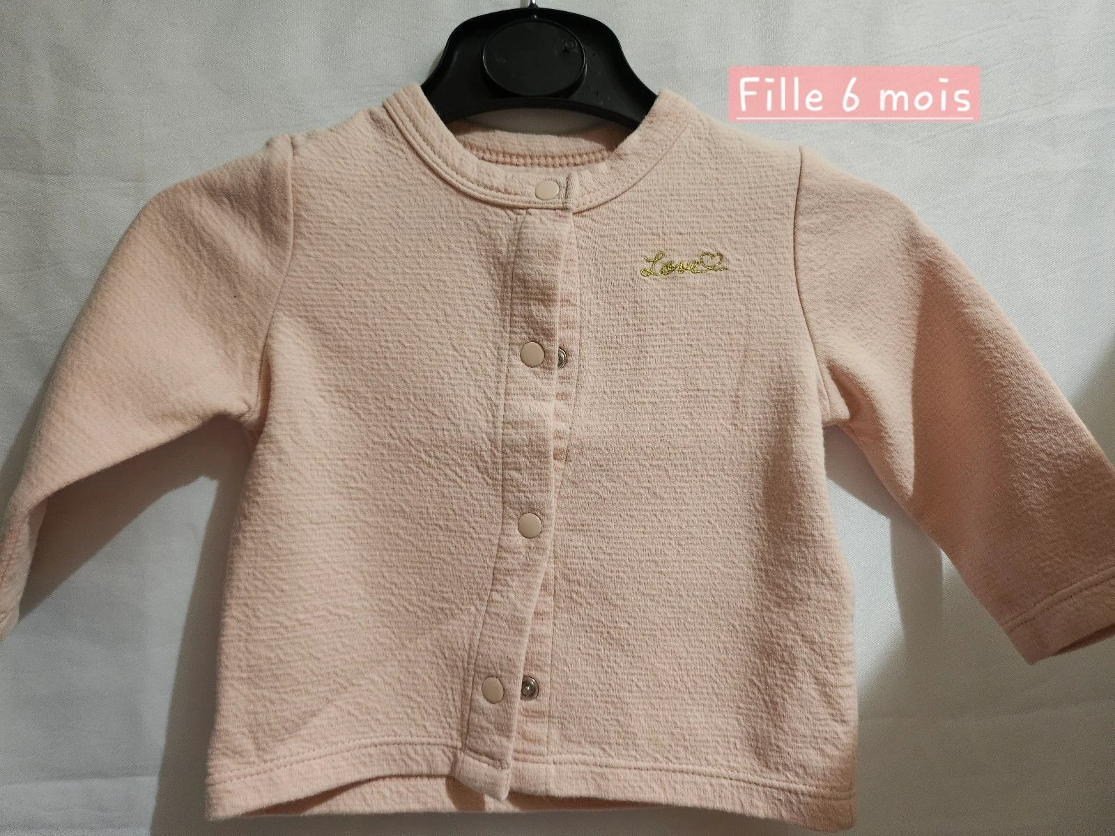 Gilet Rose 6mois